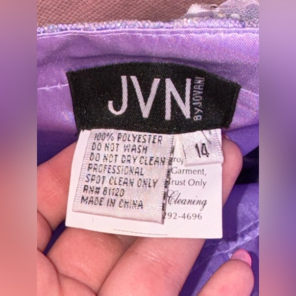 Purple Jovani ball gown. Style #08416 - Picture 3 of 5